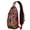 Colorful Paisle, variant on Watermelon Lovers Sling Backpack with Tropical Summer Fruit Pattern, Cute Watermelon Print Crossbody Daypack, Aesthetic Sunshine Beach Design, Lightweight Adjustable Strap