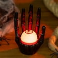 thumbnail image 3 of Konghyp Halloween Luminous Ghost Hand Night Light, Decorative Pumpkin Lights, Safe Flameless Candle for Party Decor, Unique Halloween Ornaments, Battery Operated Skeleton Hand Lamp, 3 of 6