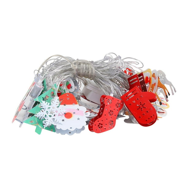 Luces LED de Navidad, decoración navideña, luces USB de Navidad, luces colgantes exteriores para interiores, jardines, patios traseros, ventanas y