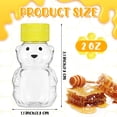thumbnail image 2 of 48 Pcs 2 oz Plastic Honey Bear Bottles - Clear Reusable Mini Bear Jars with Lids for Holidays & Baby Showers$$Home Decor, Kitchen, & Other, 2 of 7