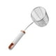 thumbnail image 3 of Colador de malla para utensilios de cocina, colador de alimentos profesional para colgar mango blanco, 3 of 9