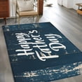 thumbnail image 3 of 3'x5' Area Rugs, Happy Father's Day Indoor Outdoor Area Rug for Living Room Bedroom, Dark Blue Shabby Wooden Grain Washable Bathroom Rugs Kitchen Floor Carpet Mats Home Decor Aesthetic, 3 of 8