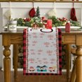 thumbnail image 3 of Bandera de mesa navideña, mantel decorado con tapete de Papá Noel y cervatillo con ambiente festivo, 3 of 5