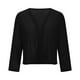 thumbnail image 5 of Tops para mujer,Cárdigan abierto para mujer, tejido transpirable brillante, chaqueta informal de cuello redondo, mezcla de poliéster y elastano, ideal para el hogar, sopatenor, 5 of 9