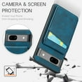 thumbnail image 2 of Dteck Shockproof Case for Google Pixel 8A Wallet Case with Card Holder, Flip Stand Wallet Case Compatible with Women Men with RFID Blocking Slim Durable Leather Flip Wallet Phone Case,Blue, 2 of 9