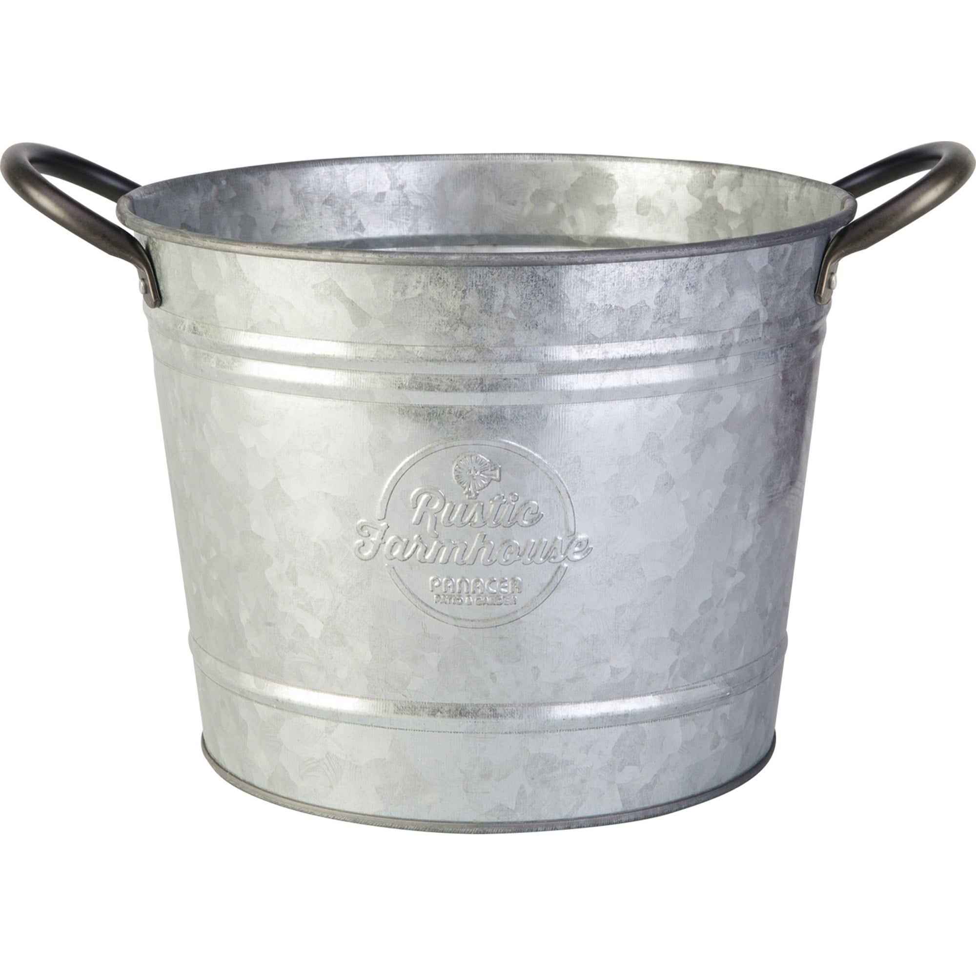 Panacea 086202 8 Washtub Planter Aged Galvanized Finish 6 Cs