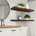Clearance Items,Topliu Floating Shelf 2 Pc Modern Solid Wood Wall Rack