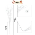 thumbnail image 3 of TETOU 24-Pack White Artificial Glitter Berry Stem Ornaments,17 Inch Bead Sticks Glittery Twigs Picks Branches for DIY Christmas Tree Wreath Holiday Home Indoor Winter Wedding Party Decoration, 3 of 6