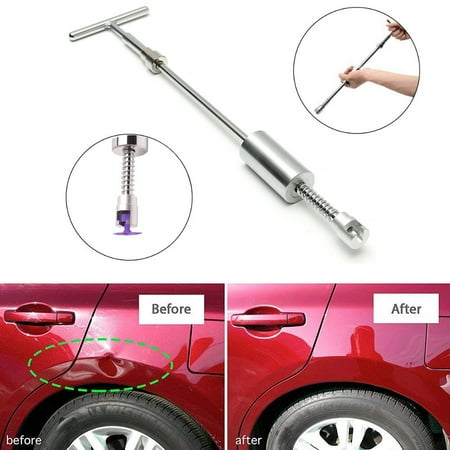Paintless Dent Repair Tools Removal Kits Pops a 2-in-1 T Bar Slide Hammer for Car Auto Body Dent Hail Damage