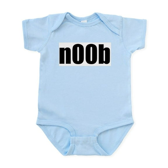 CafePress - N00b Infant Creeper - Baby Light Bodysuit, Size Newborn - 24 Months