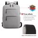 thumbnail image 4 of Mochila para computadora portátil, mochilas de viaje para computadoras portátiles con puerto de carga USB, mochila universitaria, bolsa para computadora, gris, 4 of 6