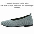 thumbnail image 5 of CHICVOMEY Women's Knit Pointed-Toe Flats Shoes - Comfortable Slip On Casual Walking Flats for Work Office, 5 of 8