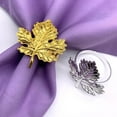 thumbnail image 4 of Fixing Clip Product Category for Home and Kitchen Maple Leaf Napkin Ring Autumn Metal Holder with Durable and Elegant for Seasonal Thanksgiving Table, 4 of 7
