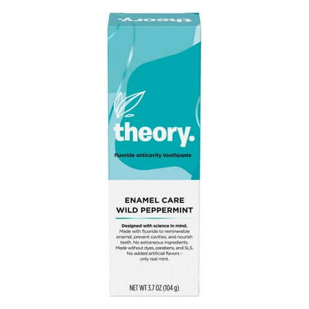 Theory Enamel Care Fluoride Anticavity Toothpaste  Wild Peppermint  3.7 oz.