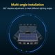 thumbnail image 2 of Lámpara solar LED con sensor de movimiento para exteriores, rotativa y resistente al agua, ideal para jardines y patios, con soporte ajustable y carcasa blanca., 2 of 7