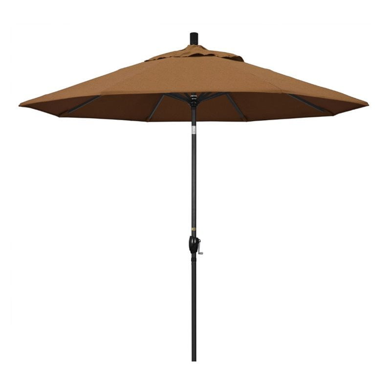 Red California Umbrella 9-Feet Aluminum Sunbrella Fabric Market Umbrella SDAU908900-5403