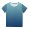 thumbnail image 2 of SDNall Girls Tie Dye Shirt Short Sleeve Top Funny Graphic Tshirts 3-14 Years Age:9-10 Years, 2 of 9