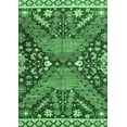 thumbnail image 1 of Ahgly Company Indoor Rectangle Abstract Emerald Green Modern Area Rugs, 7' x 10', 1 of 4
