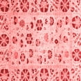 thumbnail image 1 of Ahgly Company Indoor Square Abstract Red Modern Area Rugs, 4' Square, 1 of 4