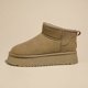 thumbnail image 1 of Botas de nieve para mujer, plataforma, suela gruesa, para uso exterior, invierno, nuevas, con piel integrada, impermeables, antideslizantes, zapatos cálidos de algodón, 1 of 6