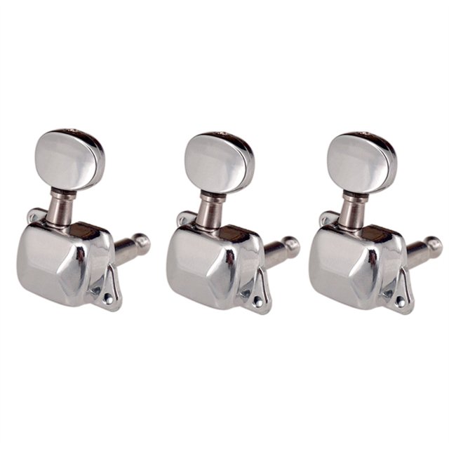 Moyic Paquete de 6 clavijas de afinación de cabeza de máquina, afinadores de guitarra eléctricos de 6 cuerdas, perillas, accesorios de reparación Type2 NO2 Moyic HA060578-03