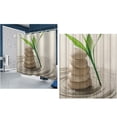 thumbnail image 3 of Cortinas de ducha impermeables 3D Cortina de baño de lino Decoración de baño Tipo 10 180x180cm Advancent HA6767-10B, 3 of 6