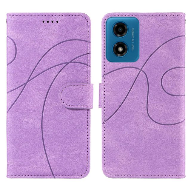 Flip Case For FOXDOCK Motorola MOTO G24 Card Slots and Kickstand Function Skin Feel Leather