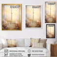 thumbnail image 4 of Designart "Vintage View of Floral Meadow through Windows II" Landscapes Framed Wall Art - Traditional Grey Meadow Bedroom Framed Canvas Wall Art, 4 of 6