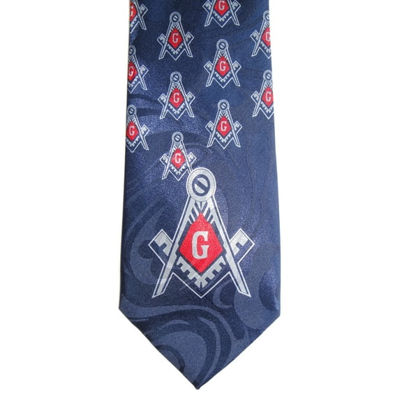 Masonic Square & Compass Religious Neck tie sku 1064