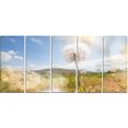 thumbnail image 2 of Blooming Dandelion under Bright Sky - Floral Canvas Art Print, 2 of 3