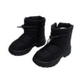 thumbnail image 5 of BOBOGOJP Barefoot Baby Boys Girls Boots Warm Winter House Shoes for Toddler Girls Boys Waterproof Fleece Kids Snow Boots Infant Booties Walking Shoes for Indoor Outdoor Black for Size 12, 5 of 6
