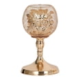 thumbnail image 1 of Portavelas Moderno Gloria Soporte Pilar Hierro Color Oro Tamaño S, 1 of 7