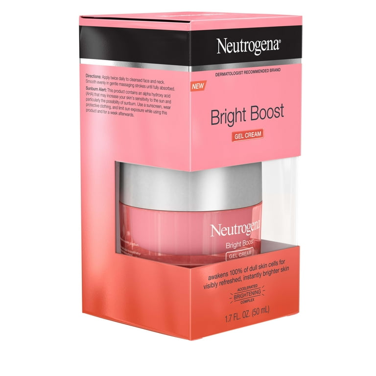 Neutrogena Bright Boost Facial Moisturiser, Brightening Gel Face