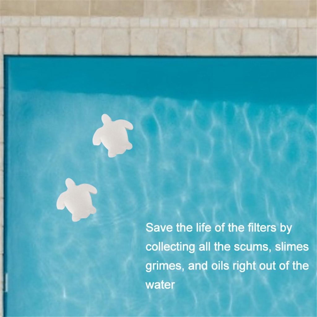 Nomeni Scum Sponge Clearance, 10 Pieces Creamy Oil Absorbing Scum Sponge for Hot Tub Swimming Pool and Spa Cleaning Supplies