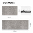 thumbnail image 6 of Kitchen Mat Set of 2 Non Slip Waterproof Kitchen Rugs, Washable Low Profile Floor Mats 17"x28" + 17"x48", Oriental Medallion Soft Mats for Sink, Laundry Room & Entryway, 6 of 6