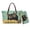 Green - Black Cat, variant on DISNIMO Black Cat Print Handbag and Wallet Set Womens Tote Bag with Wallet PU Leather Satchel Shoulder Purse for Daily Use