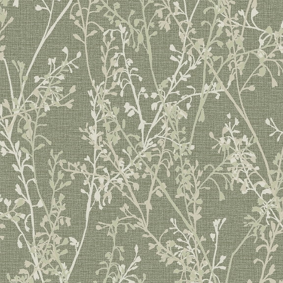 Boutique Breeze Sprig Blue Wallpaper