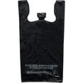 thumbnail image 4 of Reli. T-Shirt Bags, Plastic Grocery Bags with Handles, Wholesale 300 Bags (Plain Black), 4 of 6