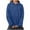 Blue, variant on Wensltd Women's Hoodies Halloween Printing Warm Loose Fall Sweatshirts Pullover Long Sleeve Tops Black