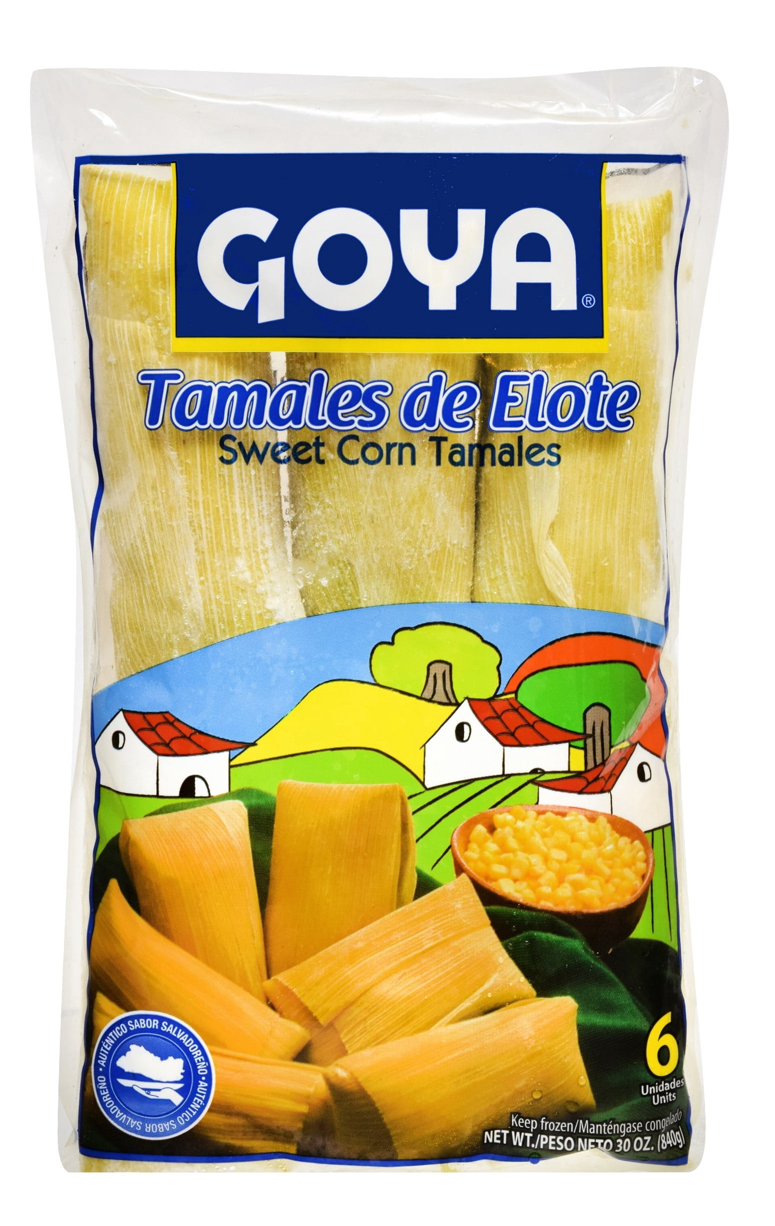GOYA Frozen Sweet Corn Tamales, 30oz,  6 Count