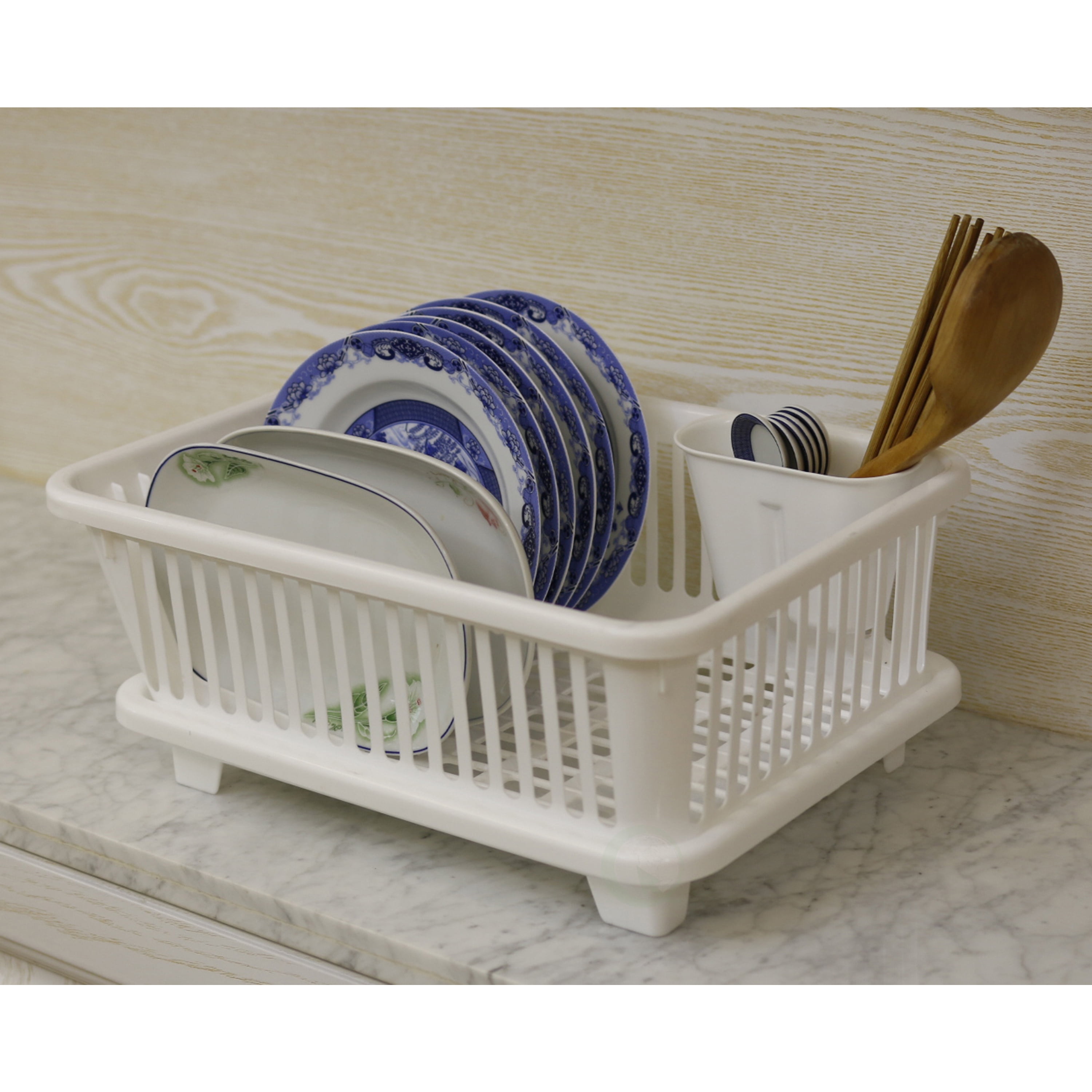 Kitchen Plastic Drain Bowl Rack With Cover Plastic Board Put