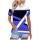 thumbnail image 1 of Blusas para las Mujeres Impresión Casual Manga Corta Turndown Collar Botón Superior, Tops Cortos para las Mujeres, 1 of 9