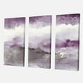 thumbnail image 1 of Designart Midnight at the Lake III Amethyst and Grey Canvas Wall Art, 1 of 2