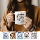 thumbnail image 1 of Taza de Café Taza de Cerámica Blanca Taza de Café de Oficina Taza de Café con Lente de Regalo, 1 of 7