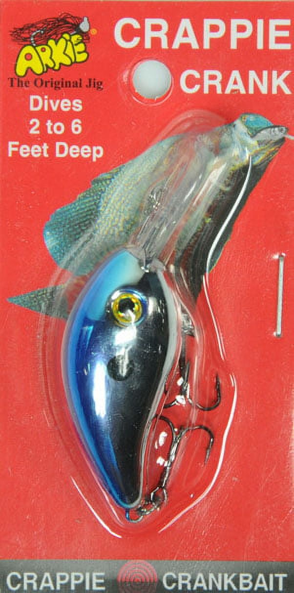 Arkie Lures 220 Series Crappie Crankbait, Color Blue Shiner