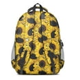 thumbnail image 3 of Sunflower Backpack for School,Cute School Bag,Schoolbag with Adjustable Shoulder Straps & Padded Back,16.9 Inch, 3 of 5