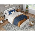 thumbnail image 2 of Warren Solid Wood Full Bed with Footboard and USB Charging Station in White, 2 of 5