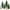 6pcs Green+silver, variant on Ayieyill 6Pcs Artificial Mini Christmas Tree, Bottle Brush Christmas Trees with Wooden Base