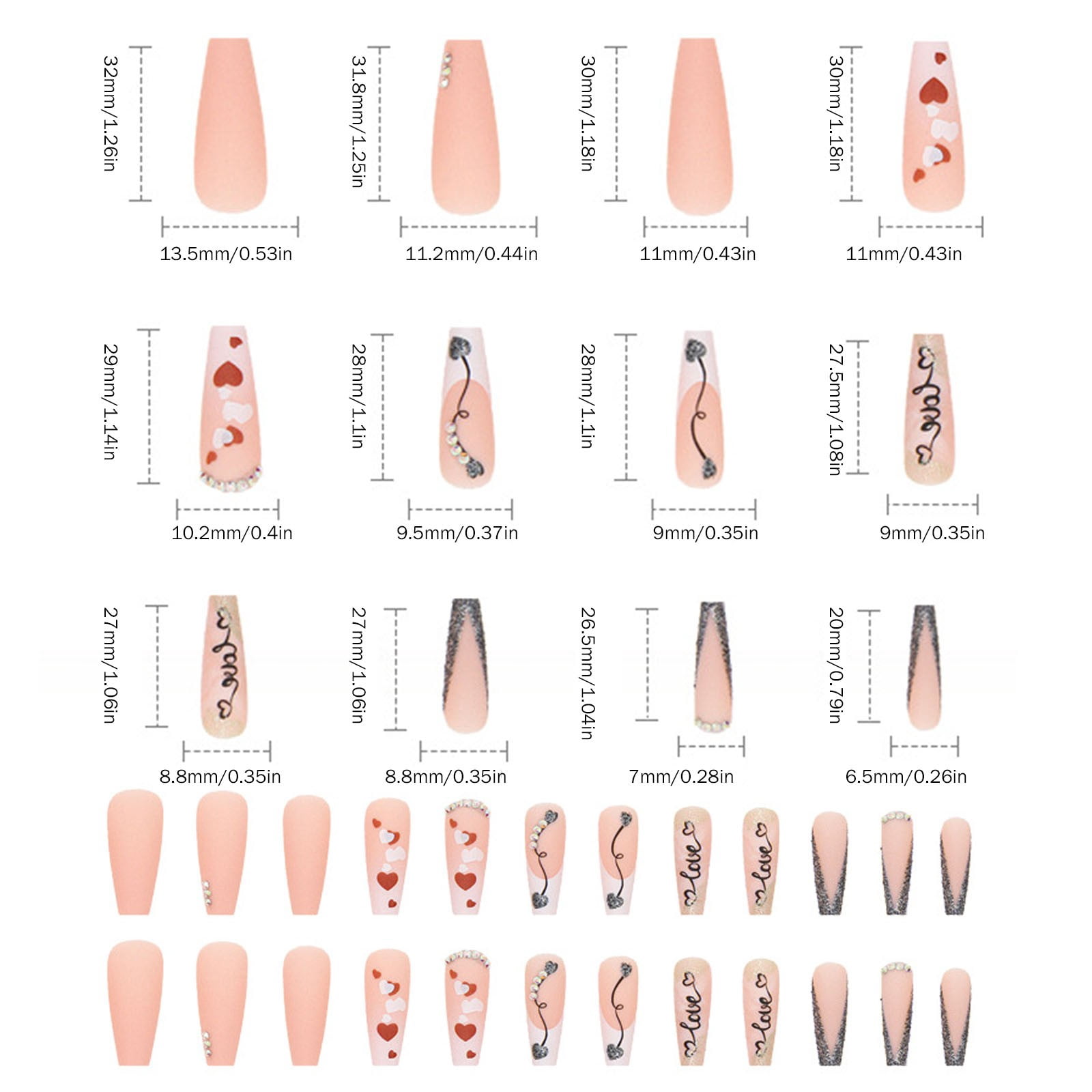 Acrylic Nail Stuff Acrylic Nail on Stuff Silicone Hand for Acrylic Nails Clip Coffin Bedding Young Nail Color Acrylic on Nails Coffin Medium Long U Shaped Nails Hand Holder Acrylic Nails