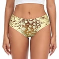 thumbnail image 1 of Balery Bunch of Grapes Ropa Interior de Algodón para Mujer con Dibujo – Braguitas Cómodas y Elásticas, Estilo Clásico-Large, 1 of 6